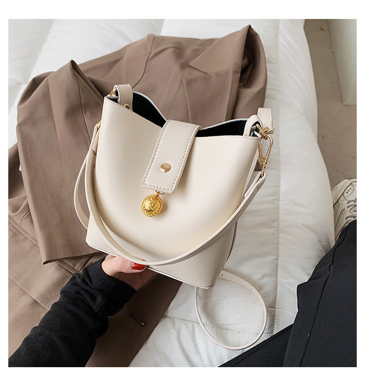 Fashion Single Shoulder Messenger Bag Large Capacity Bucket Bag