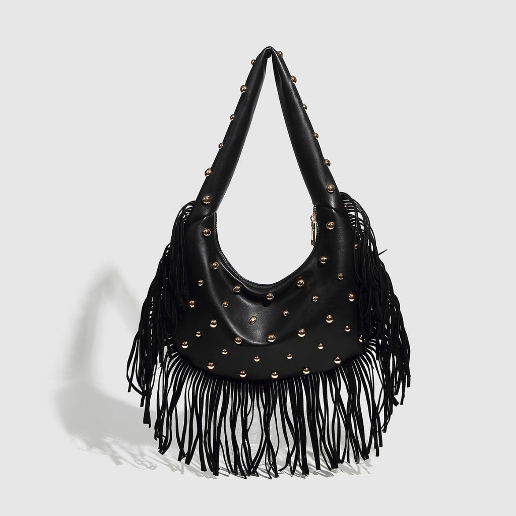Retro Personalized Tassel Shoulder Handbag